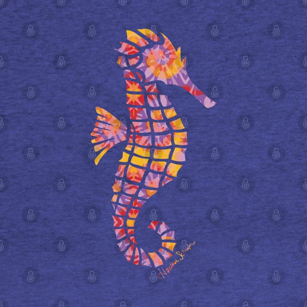 Sunset Seahorse by artsytoocreations